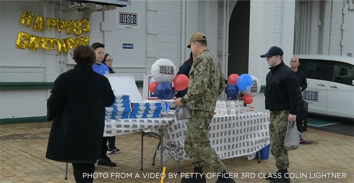 USO birthday celebration