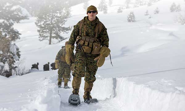 Image of service members in snow