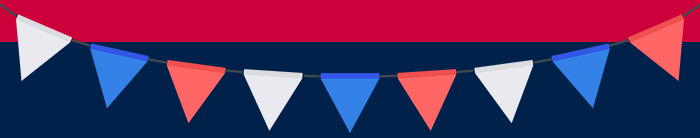 USO's birthday banner