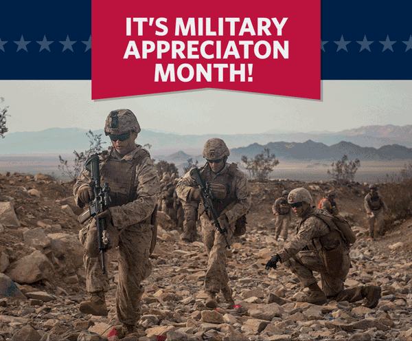 It's Military Appreciation Month!