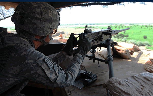 GIF of service members at work.