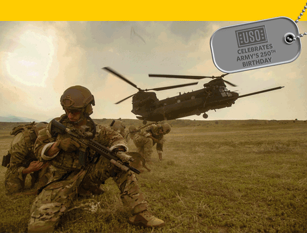 USO gif of service members