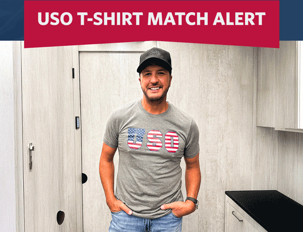 USO T-SHIRT MATCH ALERT.