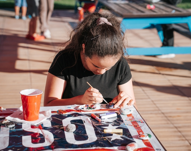 USO hosts Summer Block Party for military families abroad image