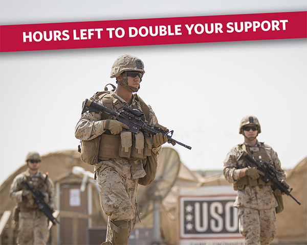 HOURS LEFT TO DOUBLE YOUR SUPPORT