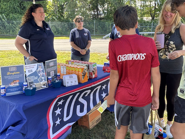 The USO supported the National Guard’s Back-to-School event in Latham, New York