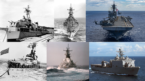 Naval ships throughout history