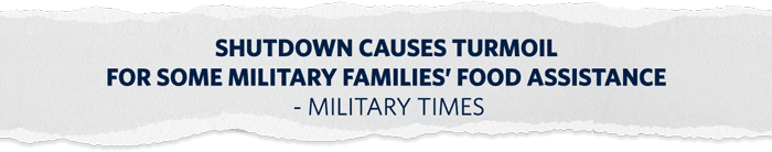 Shutdown Causes Turmoil for Some Military Families' Food Assistance