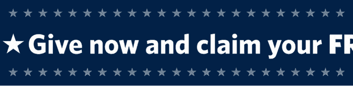 Give now and claim your FREE American flag
