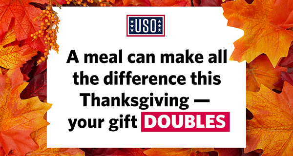 A meal can make all the difference this Thanksgiving - your gift DOUBLES.