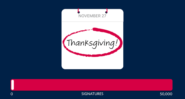 November 27: Thanksgiving! Progress Bar GIF