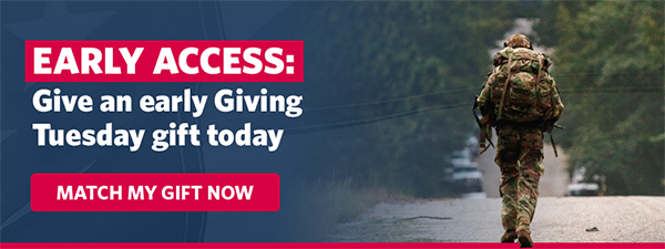 EARLY ACCESS: Give an early Giving Tuesday gift today. MATCH MY GIFT NOW