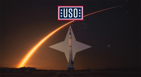 USO logo over Space Force image