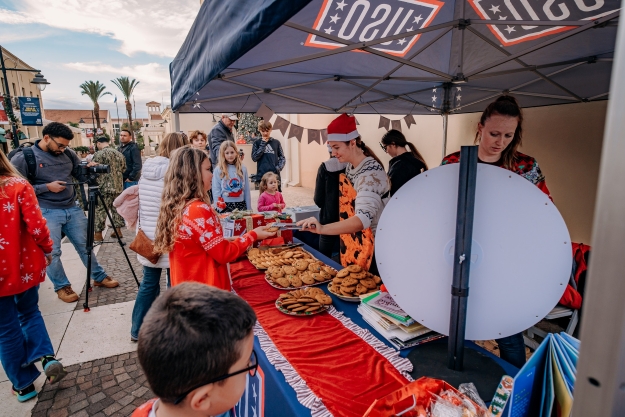 USO Cookie Week booth USO Cookie Week booth