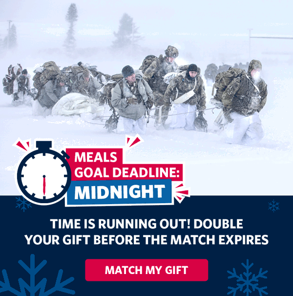 Time is running out! Double your gift before the match expires!