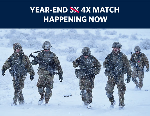 YEAR-END 4X MATCH HAPPENING NOW. 